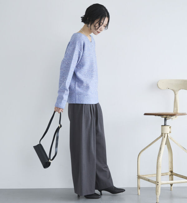 Doux archives「ＭＩＸヤーン２ＷＡＹニットプルオーバー」|ニット・セーター|