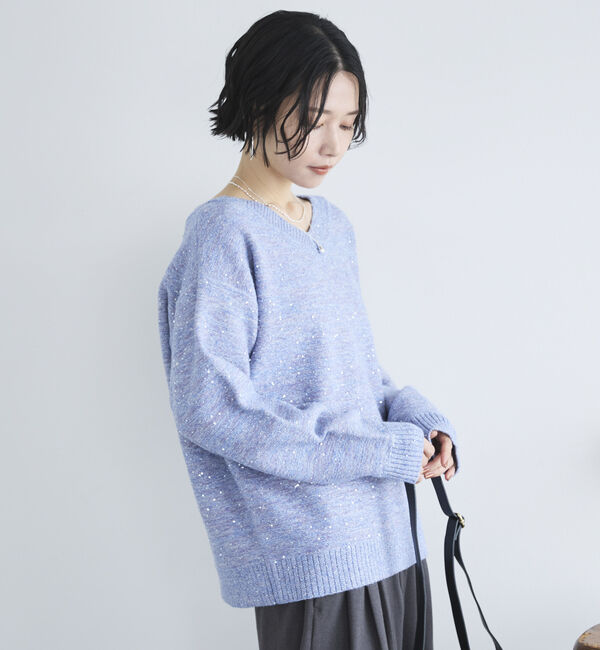 Doux archives「ＭＩＸヤーン２ＷＡＹニットプルオーバー」|ニット・セーター|