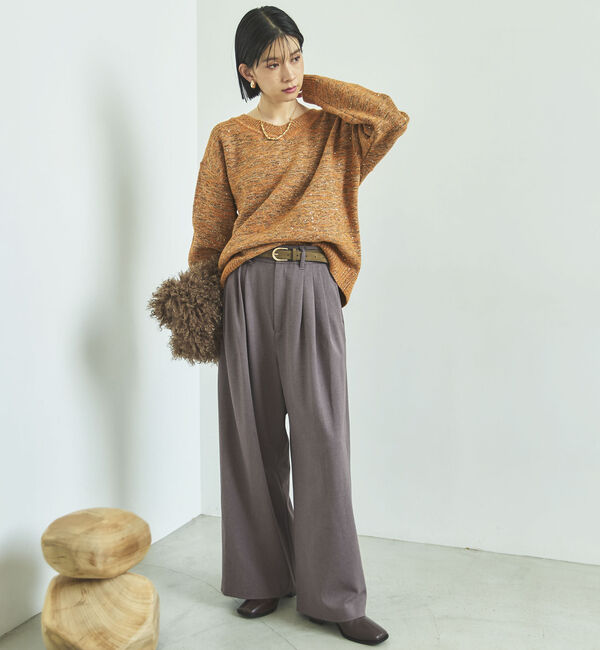 Doux archives「ＭＩＸヤーン２ＷＡＹニットプルオーバー」|ニット・セーター|