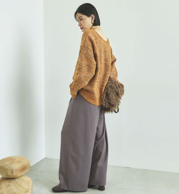 Doux archives「ＭＩＸヤーン２ＷＡＹニットプルオーバー」|ニット・セーター|