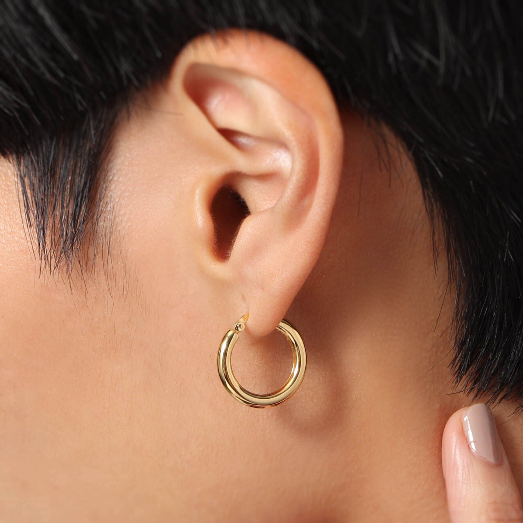 COCOSHNIK ONKITSCH「シルバー フープピアス トグルチャーム GP」|ピアス|