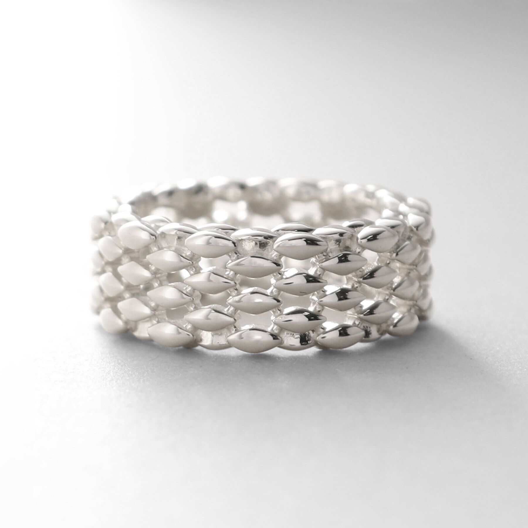 COCOSHNIK ONKITSCH「シルバー マーキスメッシュリング」|リング|