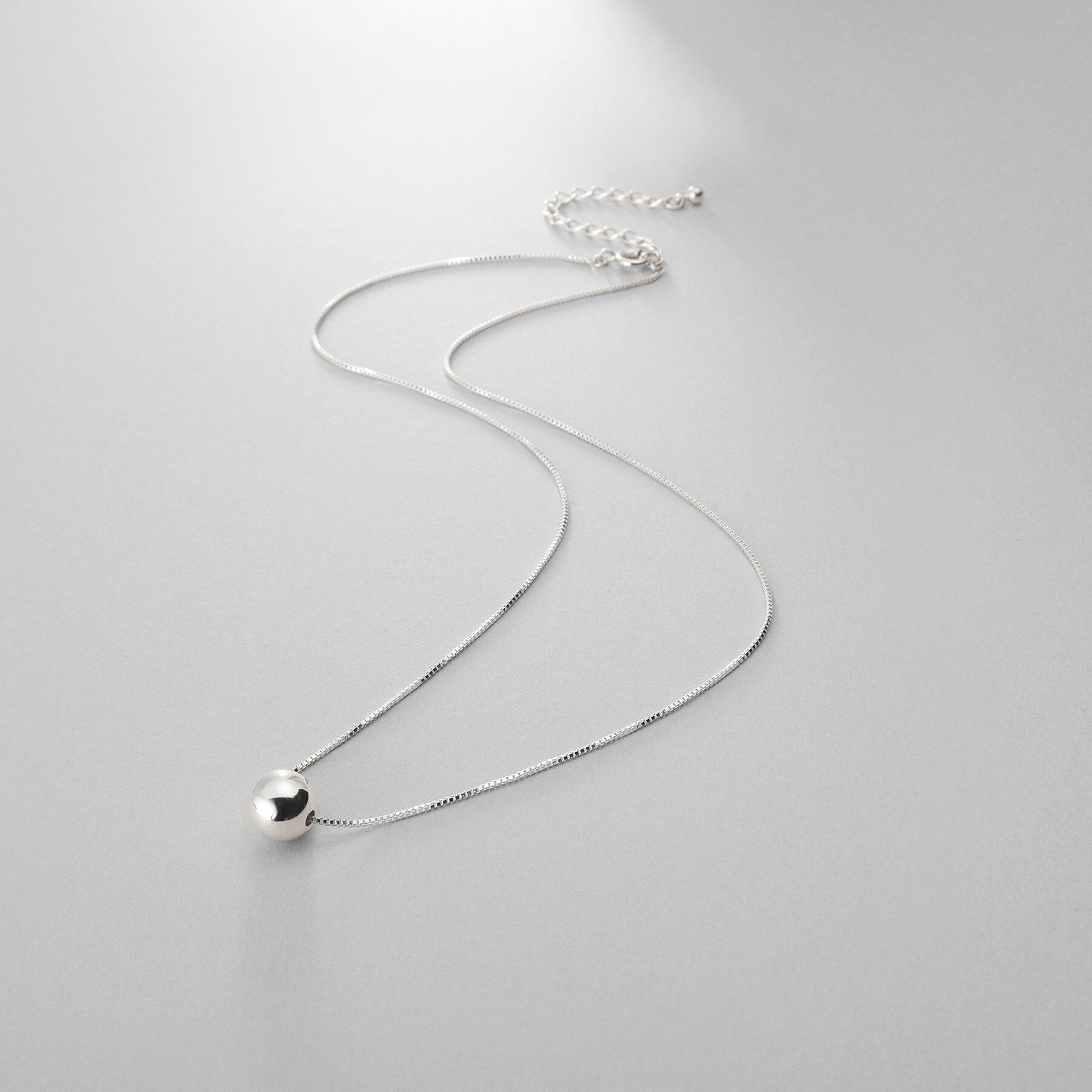 COCOSHNIK ONKITSCH「シルバー ホロウボール ネックレスS」|ネックレス|