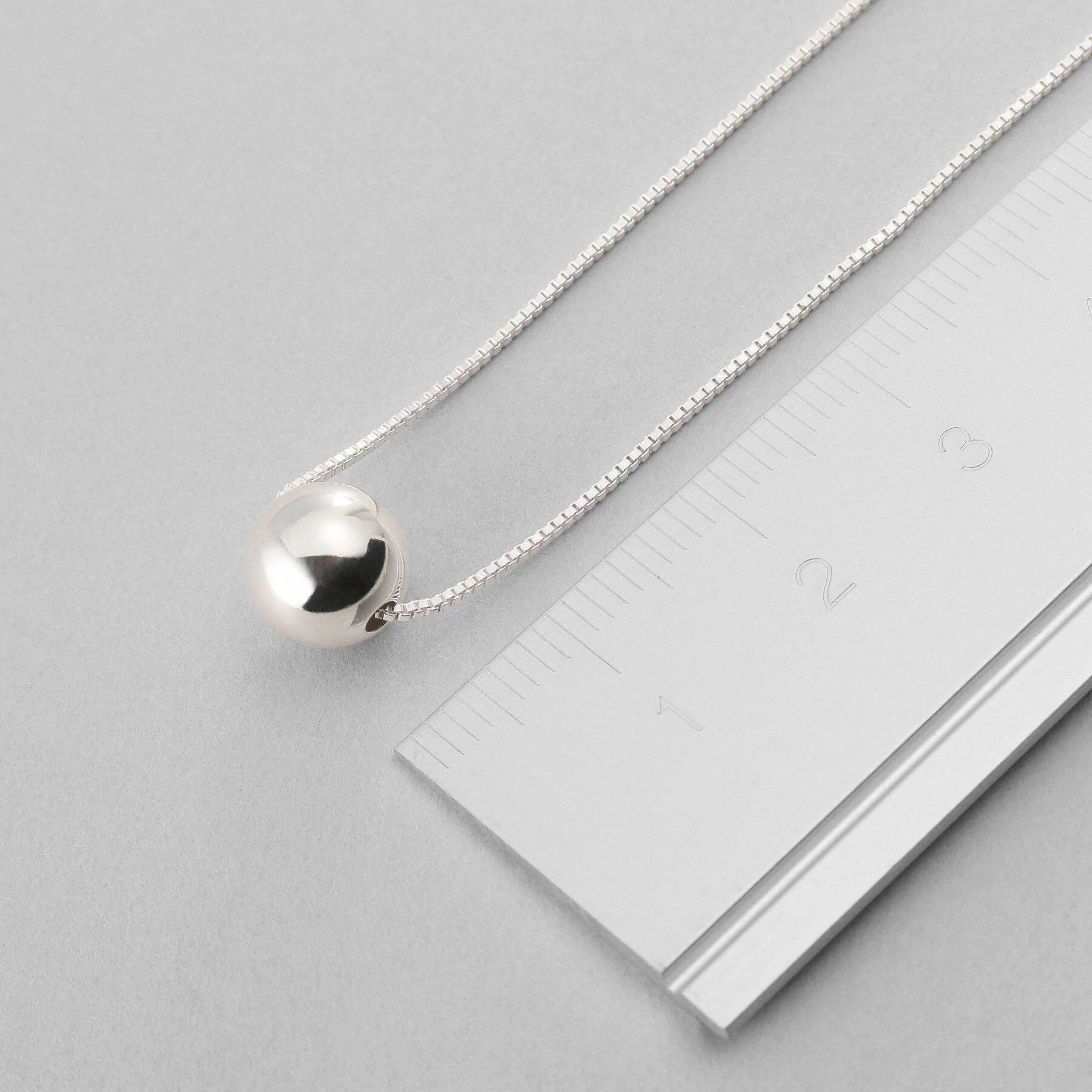 COCOSHNIK ONKITSCH「シルバー ホロウボール ネックレスS」|ネックレス|