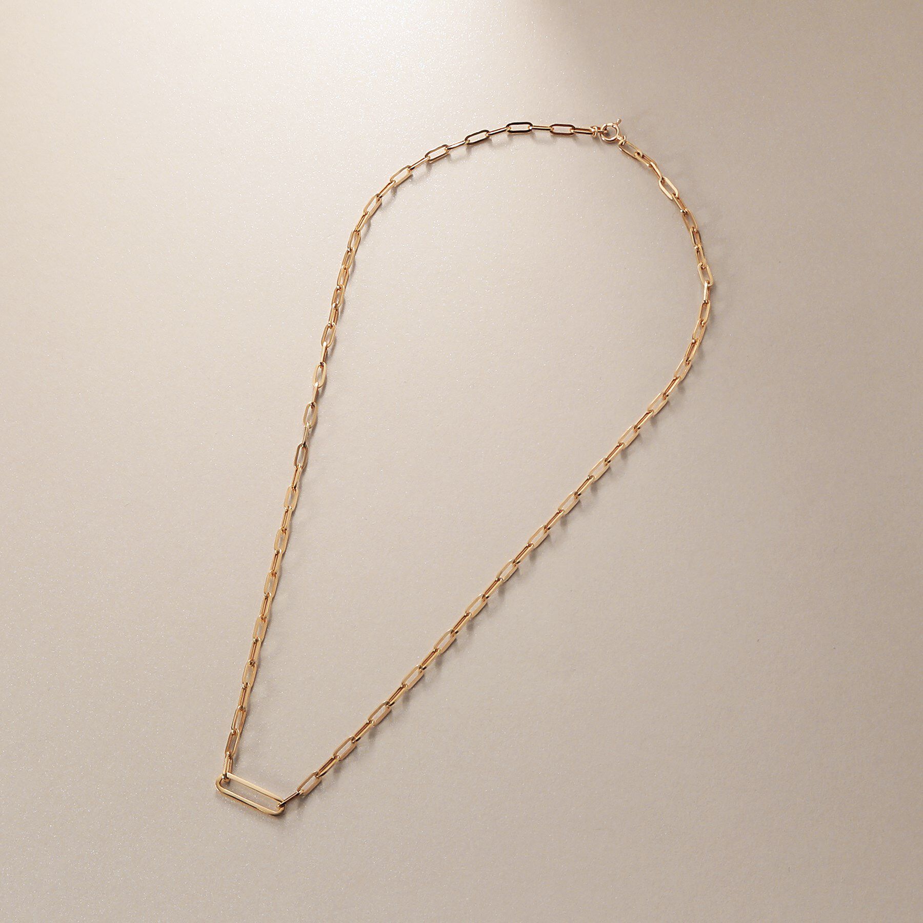 COCOSHNIK「K10中空プリムクラスプ ネックレス」|ネックレス|
