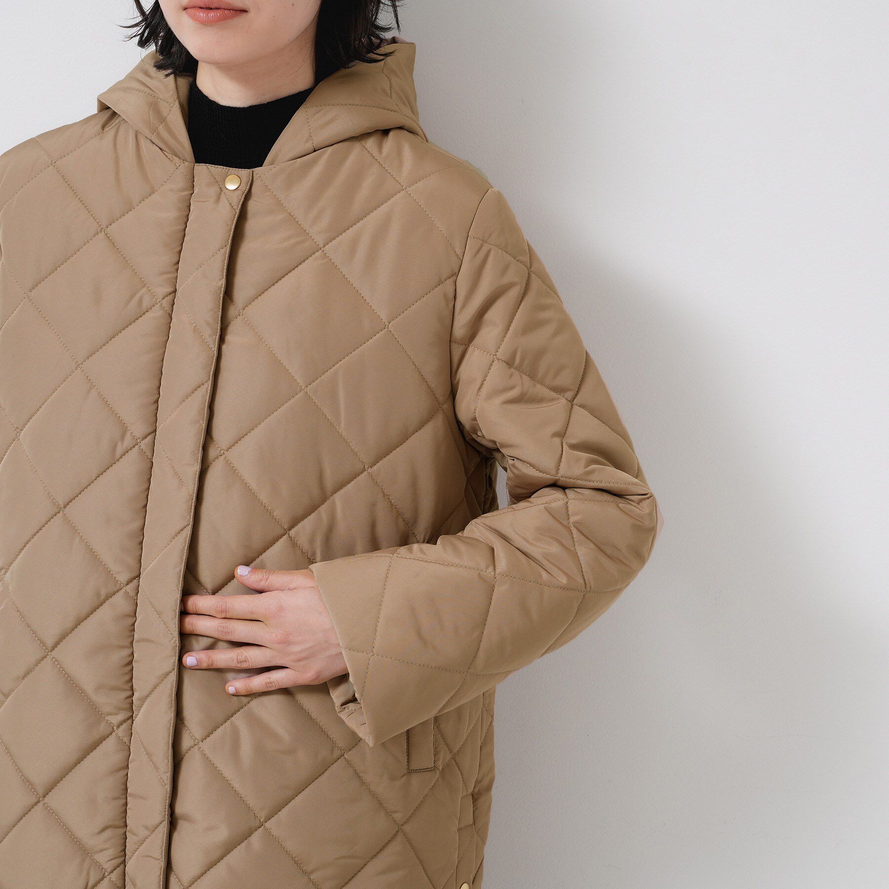 Dessin「【2WAY/洗える】中綿キルトコート」|ダウン|