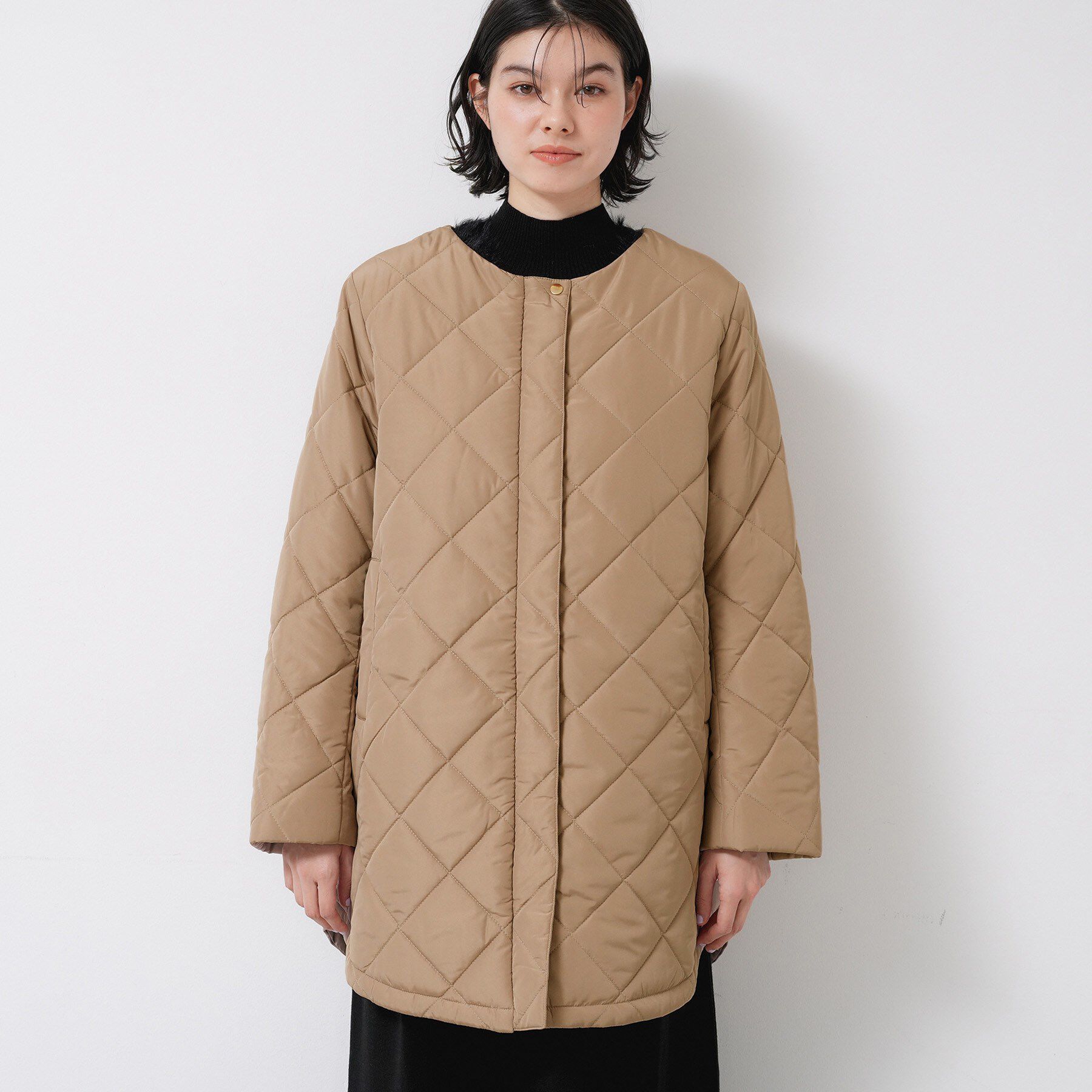 Dessin「【2WAY/洗える】中綿キルトコート」|ダウン|