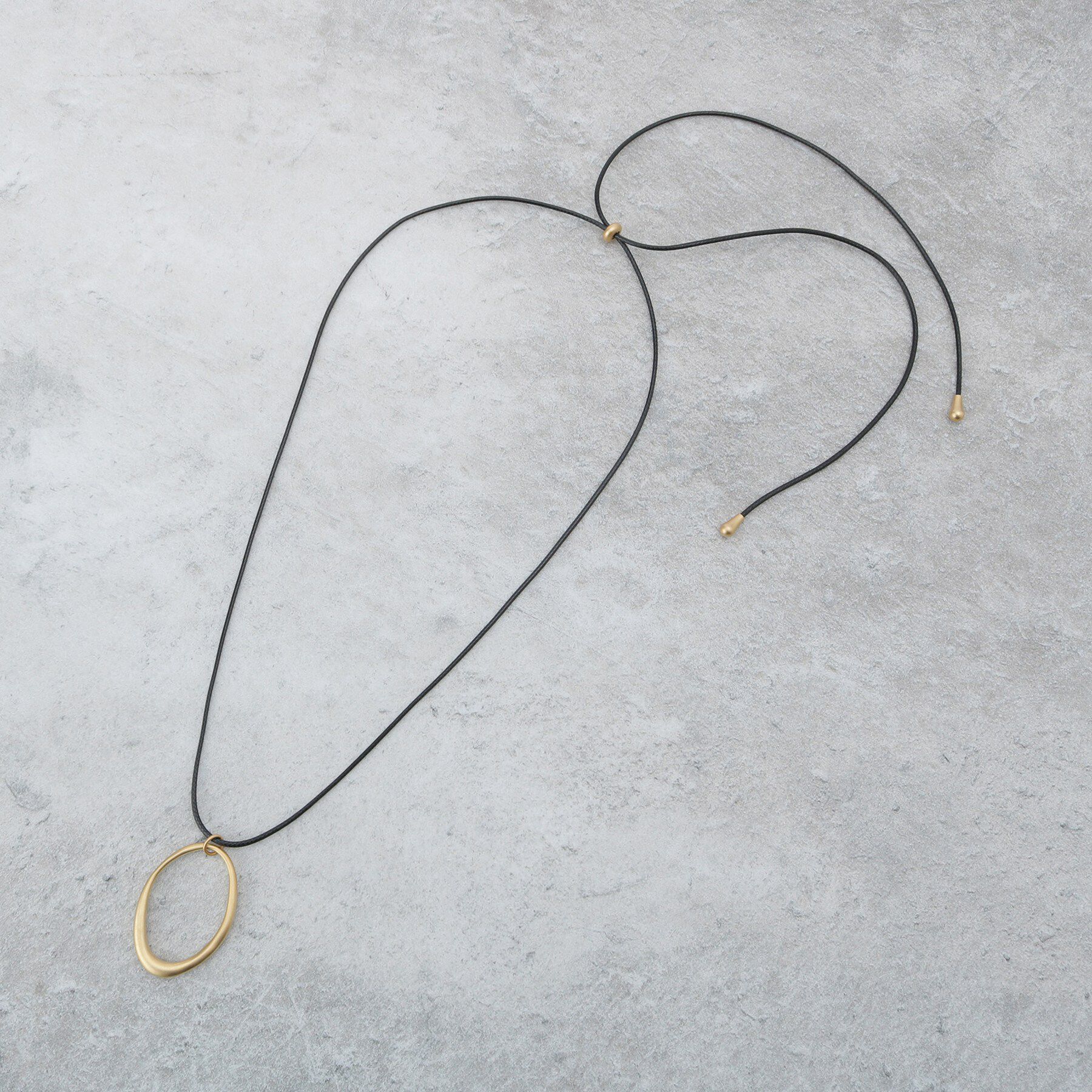 Dessin「オーバルモチーフコードネックレス」|ネックレス|ゴールド(007)