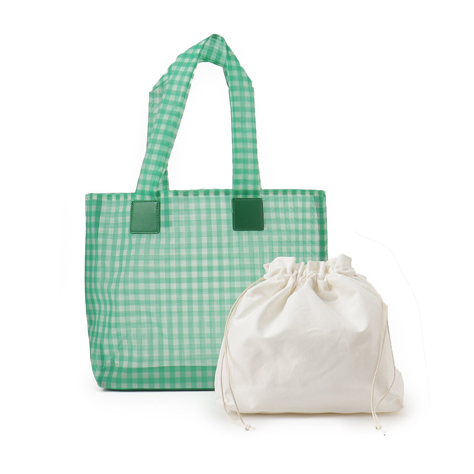 Ober Tashe「ギンガムチェック チュールバッグ トートバッグ」|トートバッグ|