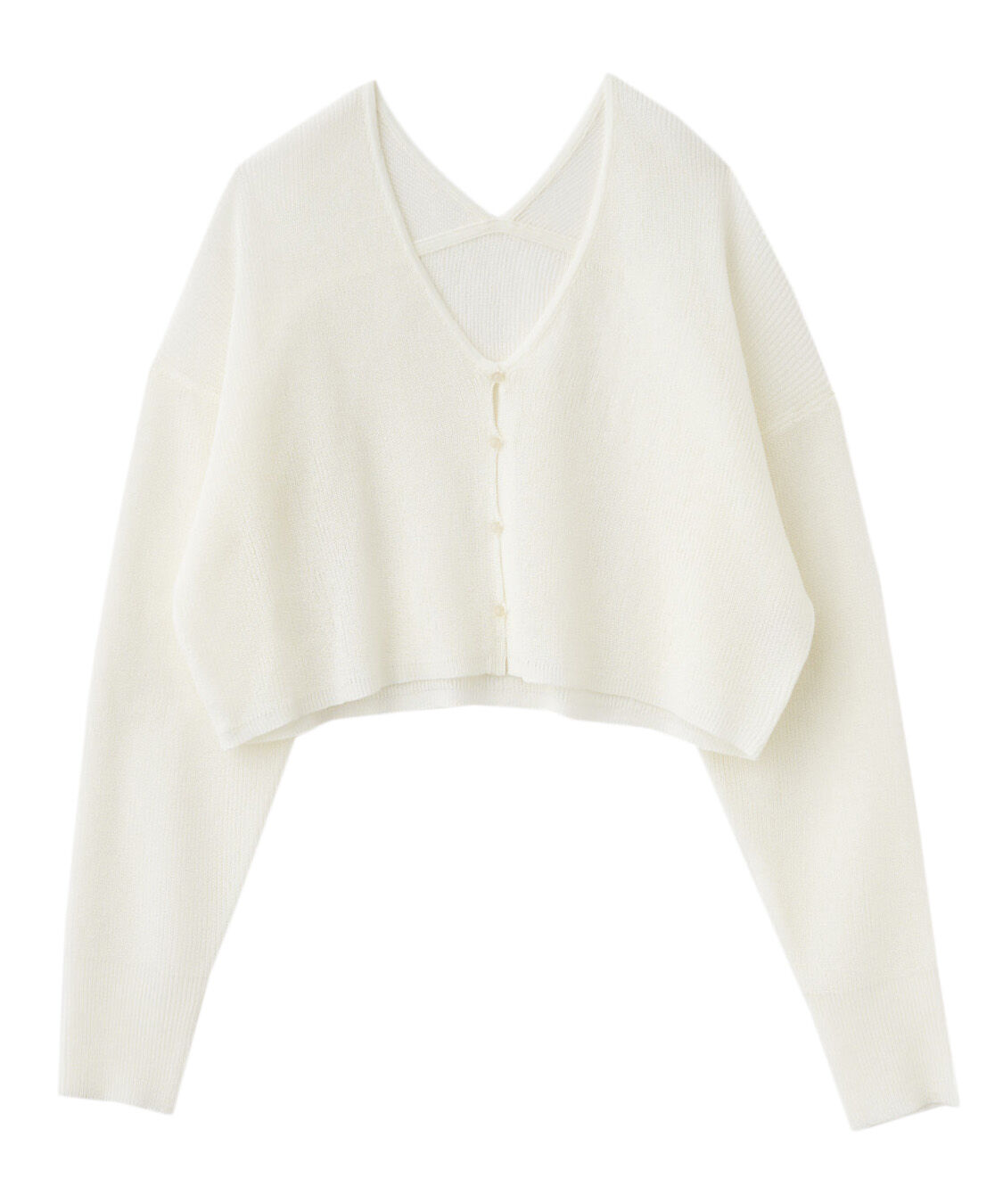 COCO DEAL「片畦シアーニットカーディガン」|ニット・セーター|