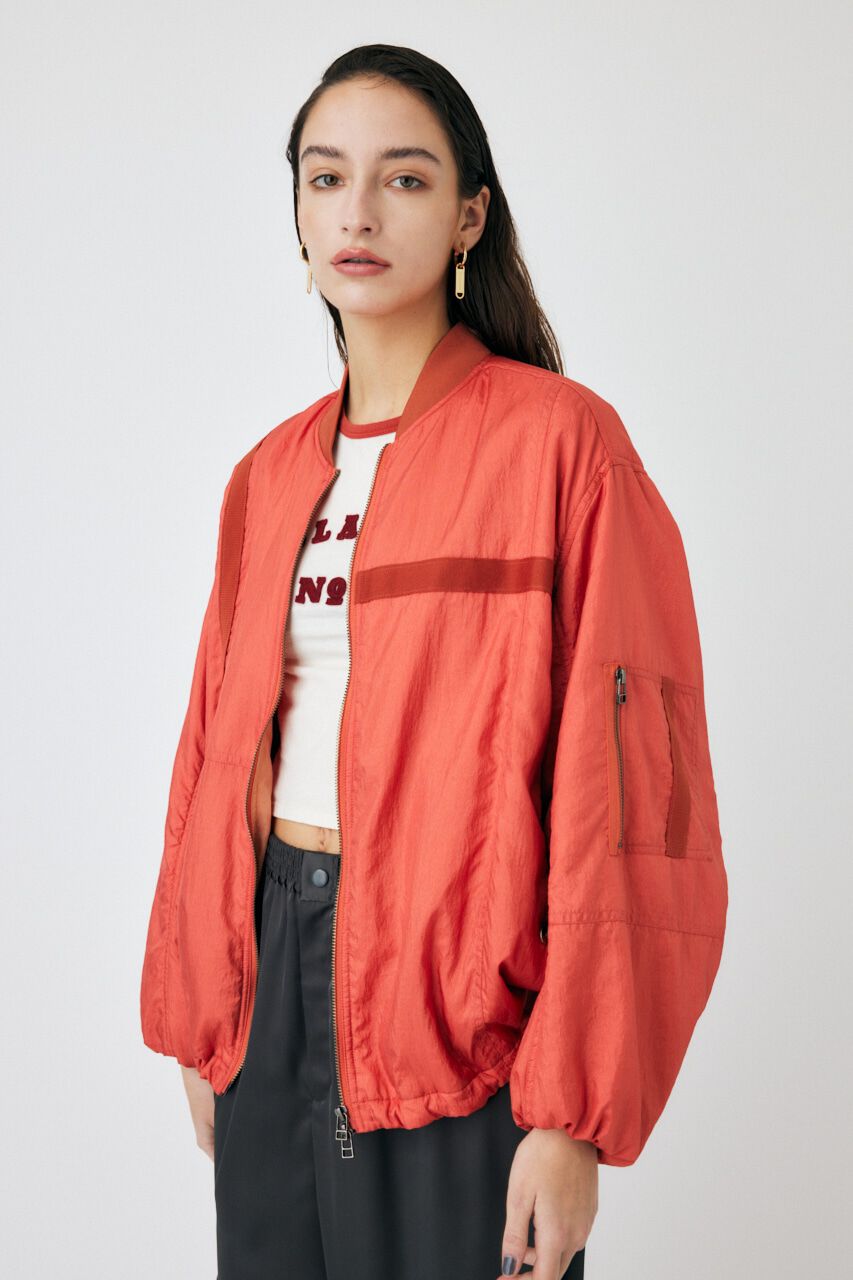 MOUSSY「BOMBER LIGHT ジャケット」|ブルゾン・スタジャン|L/ORG1