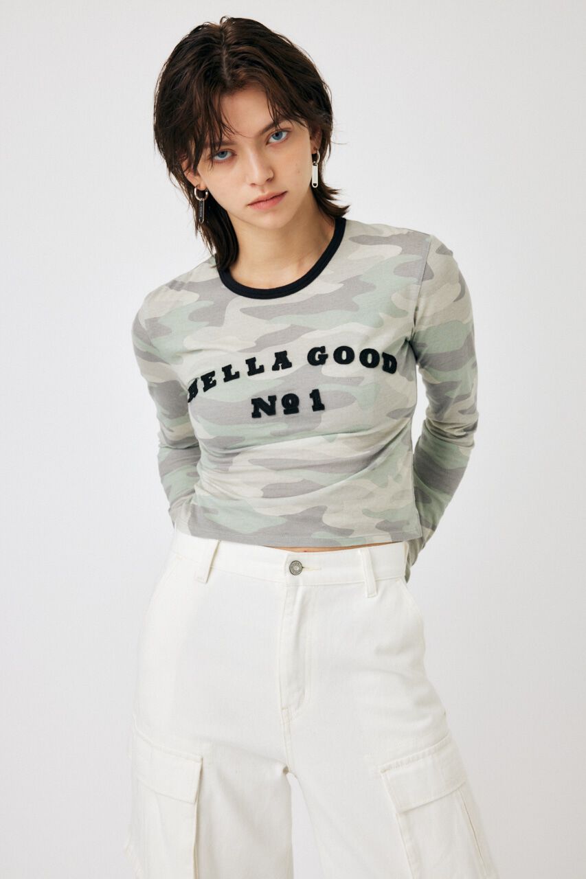 MOUSSY「PATCHED LOGO LS Tシャツ」|Tシャツ・カットソー|柄KHA5