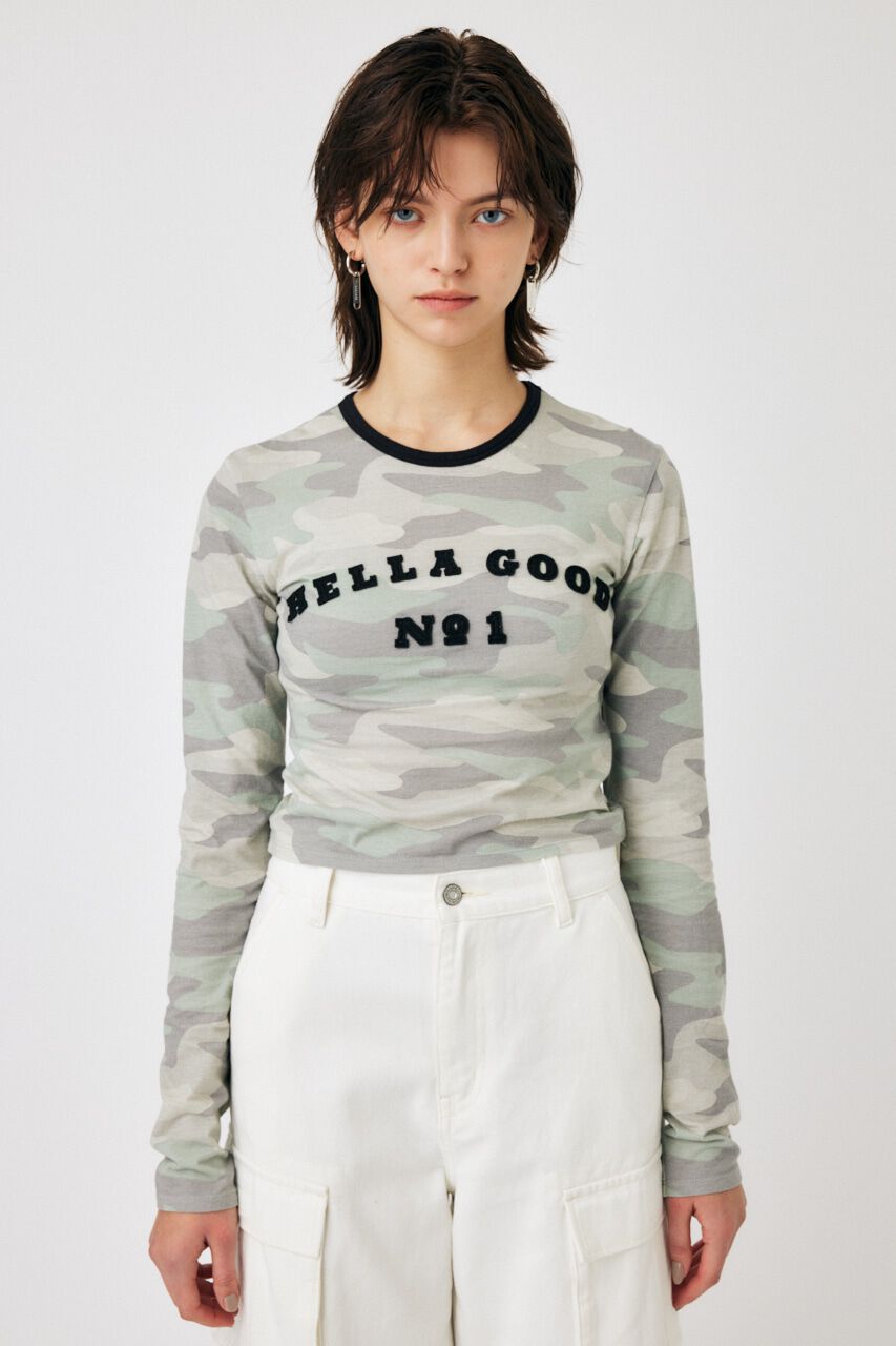 MOUSSY「PATCHED LOGO LS Tシャツ」|Tシャツ・カットソー|