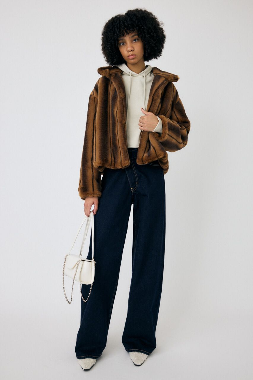 MOUSSY「FAUX FUR スタンドカラージャケット」|その他|