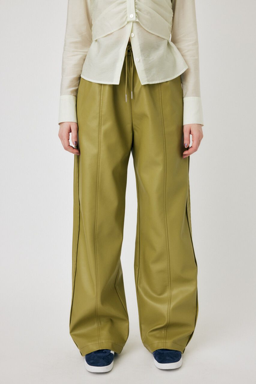 MOUSSY「F/LEATHER TRACK パンツ」|その他|