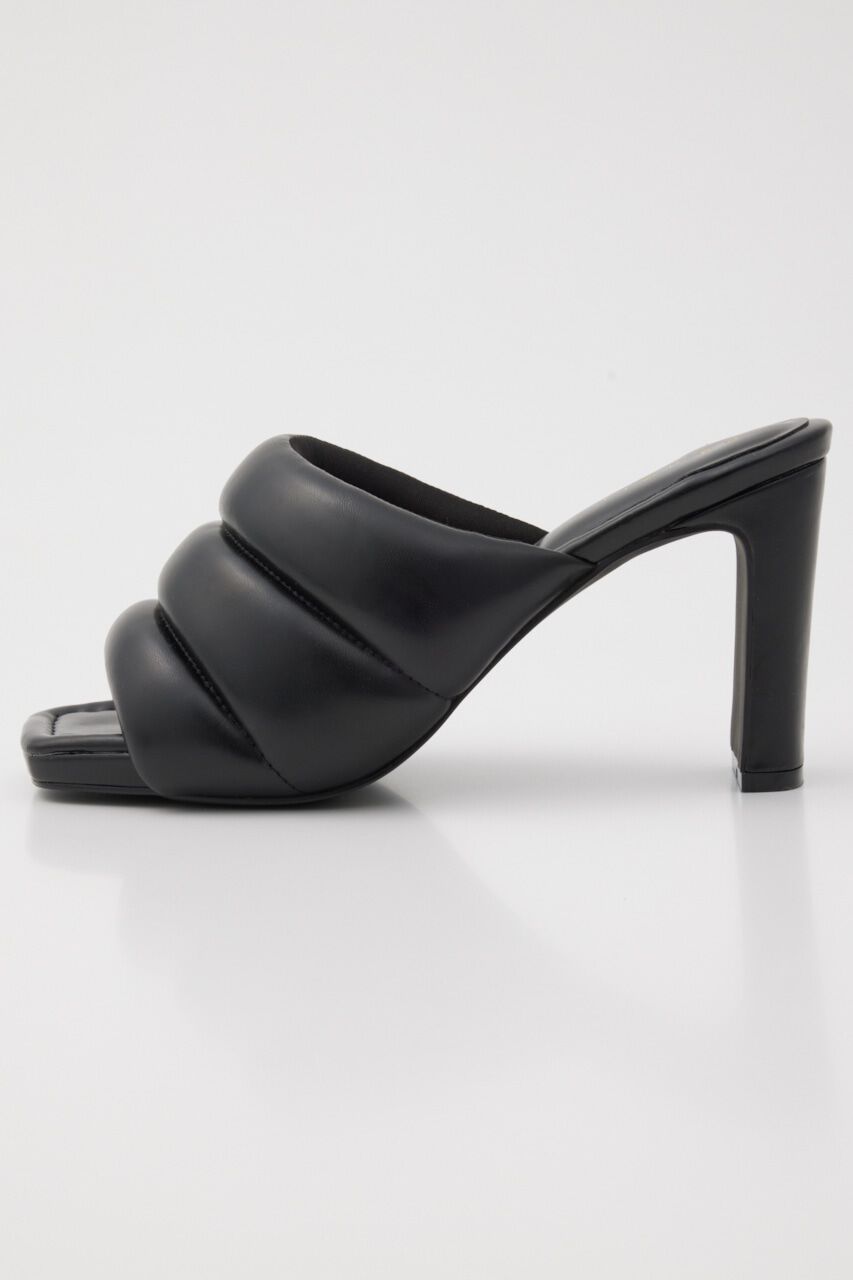 rienda「パディングスクエアSDL」|サンダル|BLK