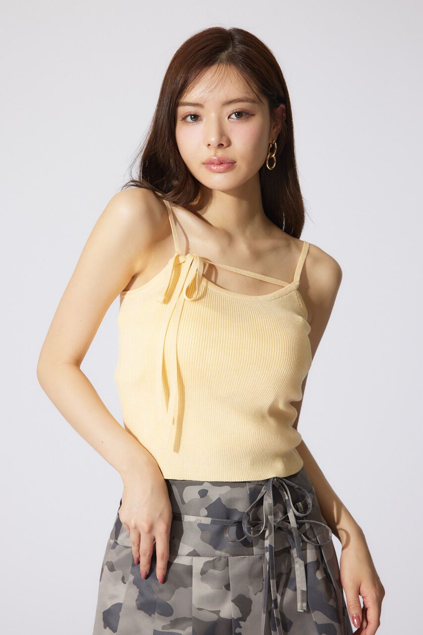 rienda「リボンデティールキャミセットカーディガン」|キャミソール|