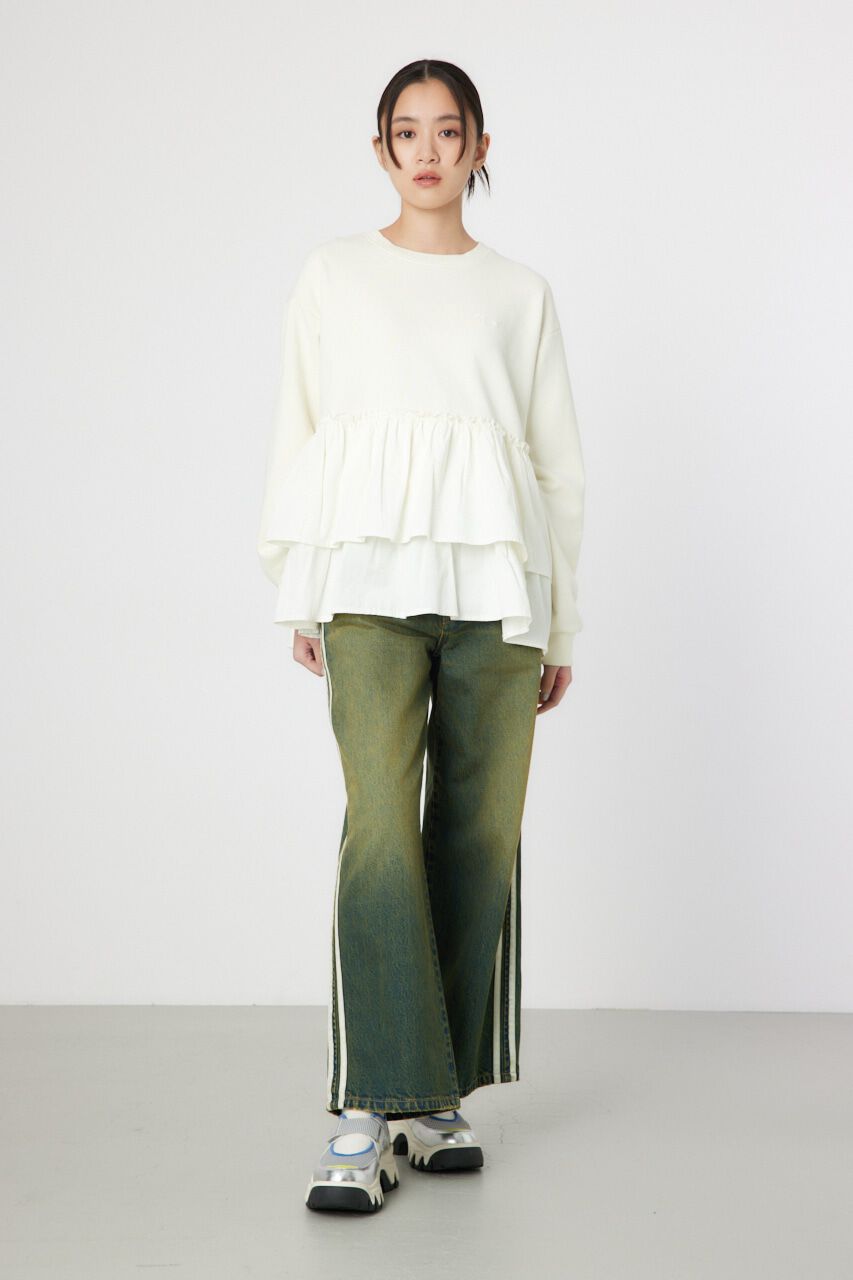 RODEO CROWNS「サイドラインルーズデニム」|デニム|