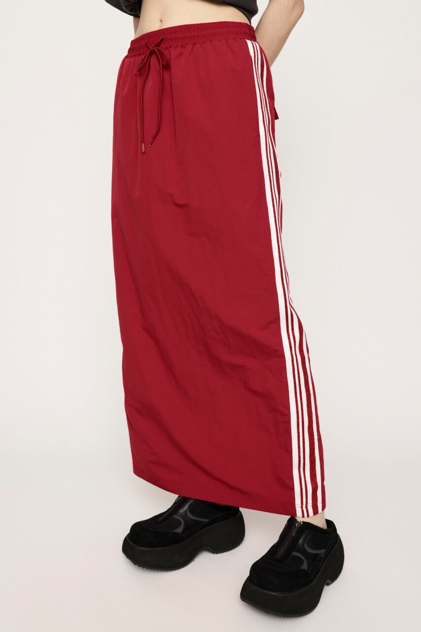 SLY「DROST LINE ロングスカート」|スカート|RED