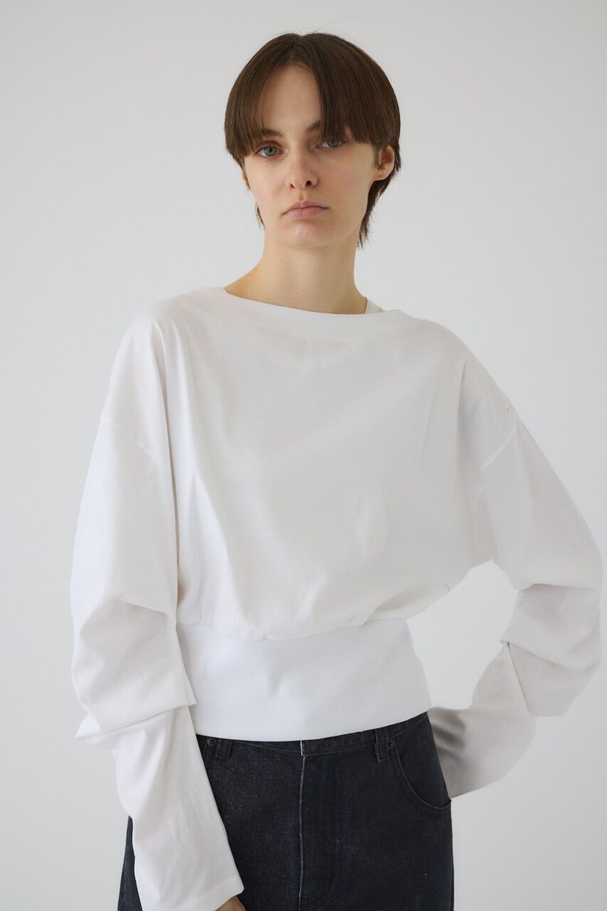 RIM.ARK 「Sleeve tuck cut tops」|Tシャツ・カットソー|WHT