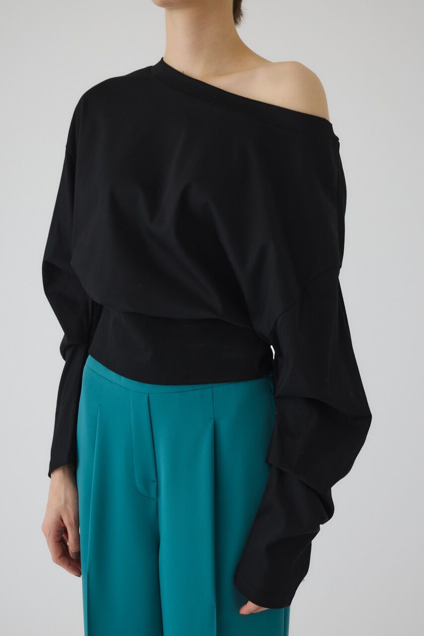 RIM.ARK 「Sleeve tuck cut tops」|Tシャツ・カットソー|BLK