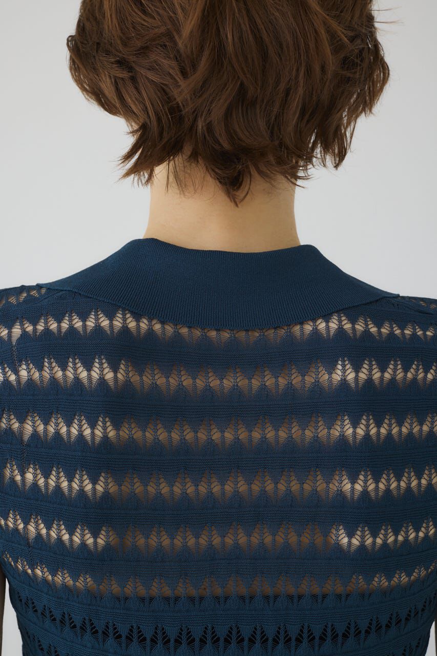 RIM.ARK 「Crochet collar knit tops」|ニット・セーター|