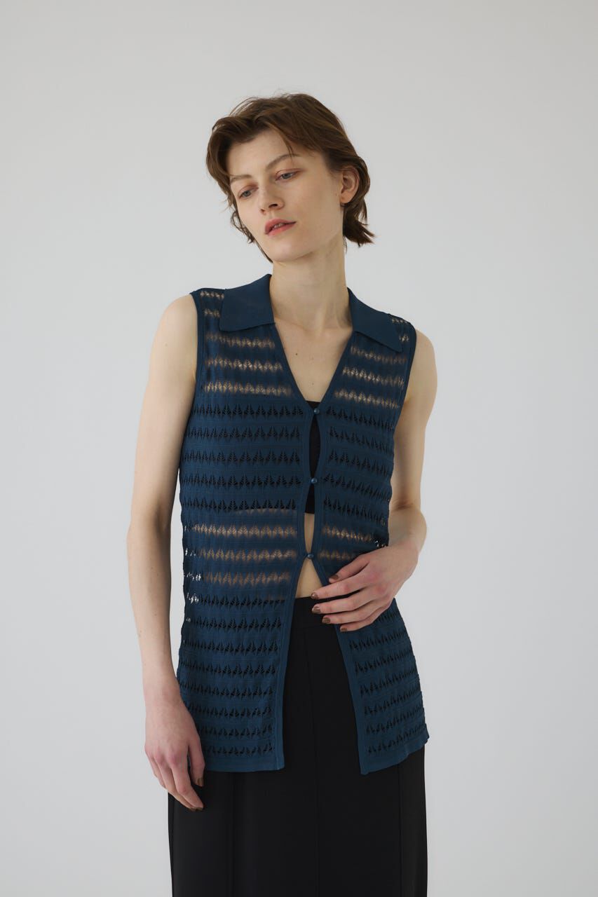 RIM.ARK 「Crochet collar knit tops」|ニット・セーター|