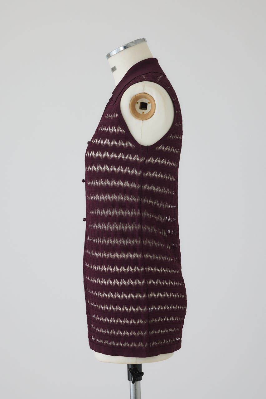 RIM.ARK 「Crochet collar knit tops」|ニット・セーター|