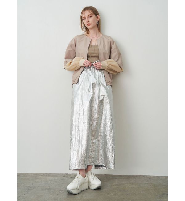 ELENDEEK「SHEER SLEEVE BZ」|ブルゾン・スタジャン|