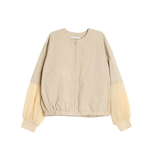 ELENDEEK「SHEER SLEEVE BZ」|ブルゾン・スタジャン|