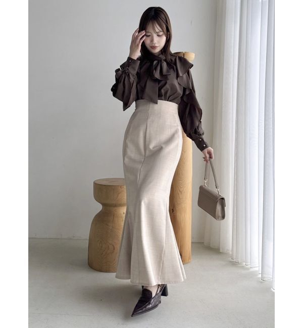 dazzlin「フリルリボン2WAY長袖ブラウス」|シャツ・ブラウス|