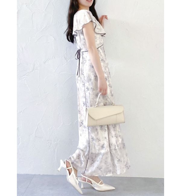 dazzlin「ビックカラーレーストリムワンピース」|ワンピース|