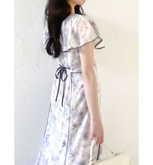 dazzlin「ビックカラーレーストリムワンピース」|ワンピース|