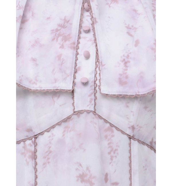 dazzlin「ビックカラーレーストリムワンピース」|ワンピース|