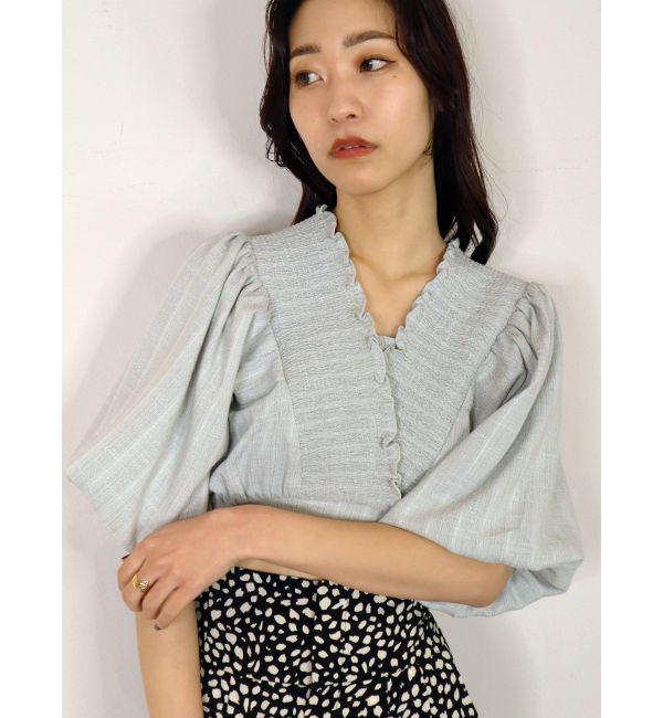 EMODA「シャーリングタイトップ」|シャツ・ブラウス|