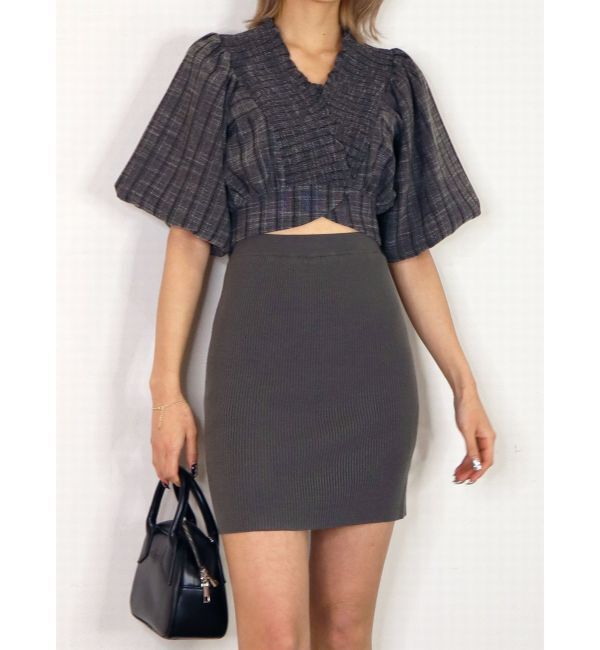 EMODA「シャーリングタイトップ」|シャツ・ブラウス|