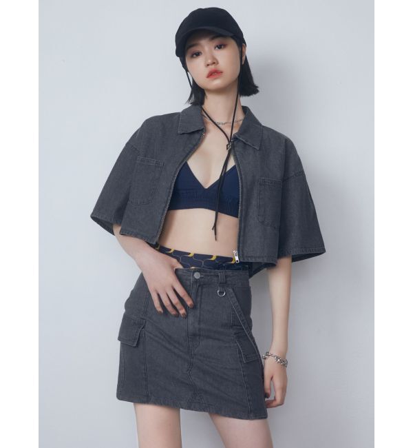 EMODA「ハングベルトデニムスカート」|スカート|