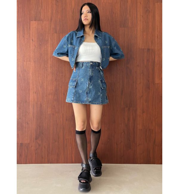 EMODA「ハングベルトデニムスカート」|スカート|