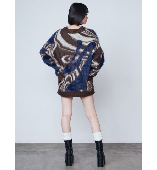 EMODA「ラメミックスオーバーパターンニット」|ニット・セーター|