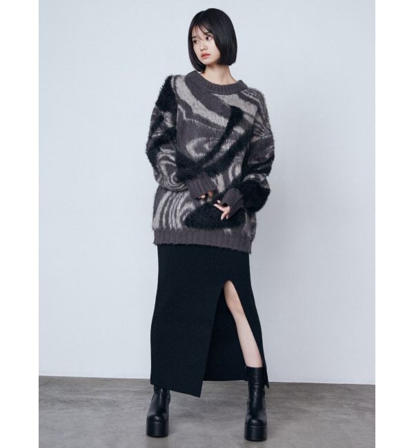 EMODA「ラメミックスオーバーパターンニット」|ニット・セーター|