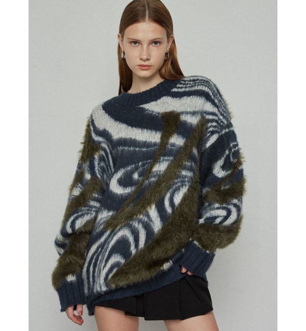 EMODA「ラメミックスオーバーパターンニット」|ニット・セーター|