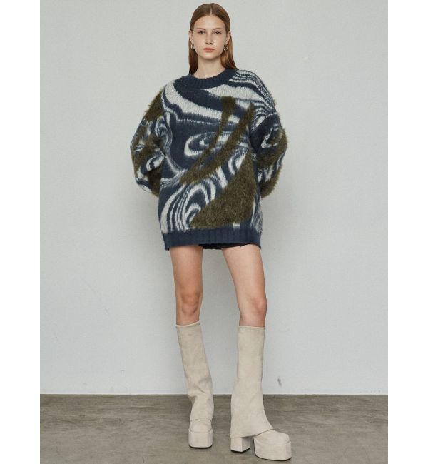 EMODA「ラメミックスオーバーパターンニット」|ニット・セーター|