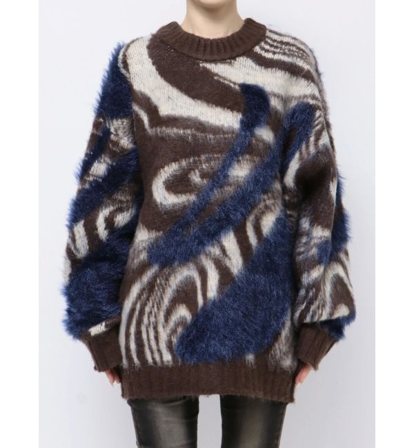 EMODA「ラメミックスオーバーパターンニット」|ニット・セーター|