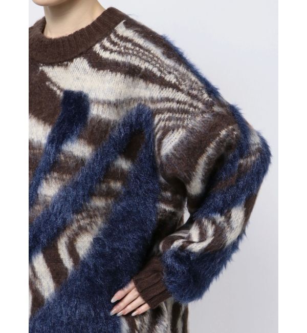 EMODA「ラメミックスオーバーパターンニット」|ニット・セーター|