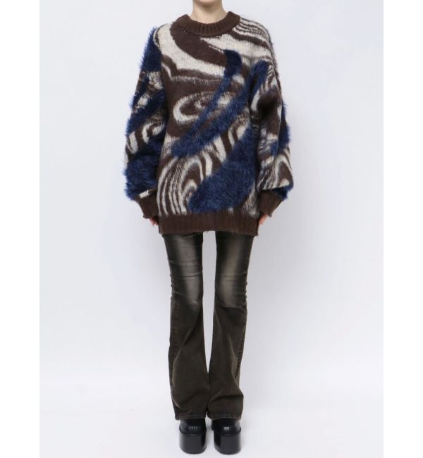 EMODA「ラメミックスオーバーパターンニット」|ニット・セーター|