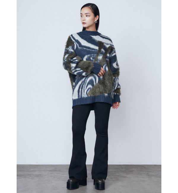 EMODA「ラメミックスオーバーパターンニット」|ニット・セーター|