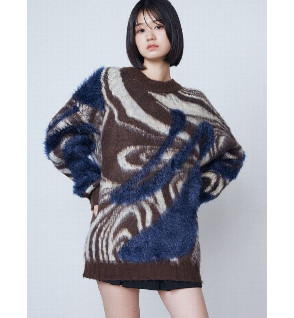 EMODA「ラメミックスオーバーパターンニット」|ニット・セーター|