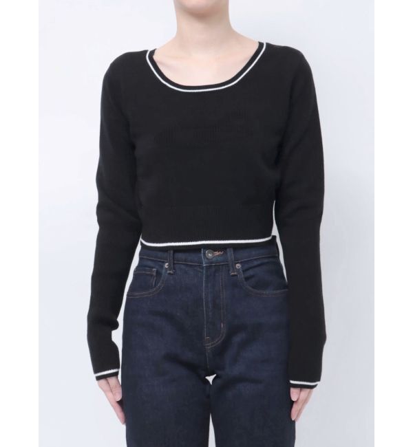 EMODA「ラウンドロゴコンパクトニット」|ニット・セーター|