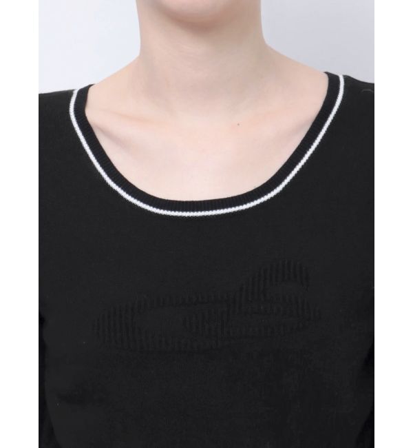 EMODA「ラウンドロゴコンパクトニット」|ニット・セーター|