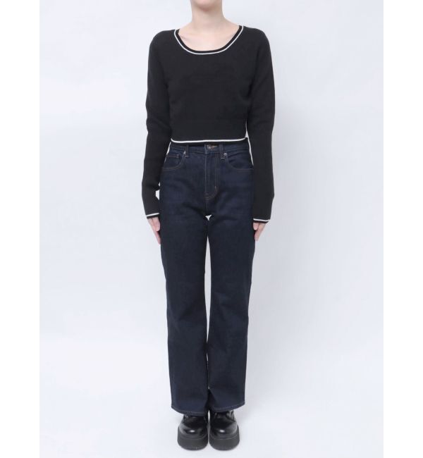 EMODA「ラウンドロゴコンパクトニット」|ニット・セーター|